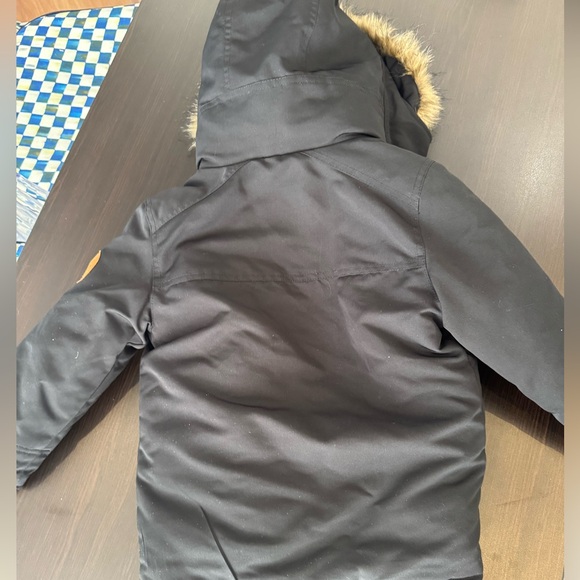 Abercrombie Black Parka with Faux Fur Hood - Picture 9 of 11